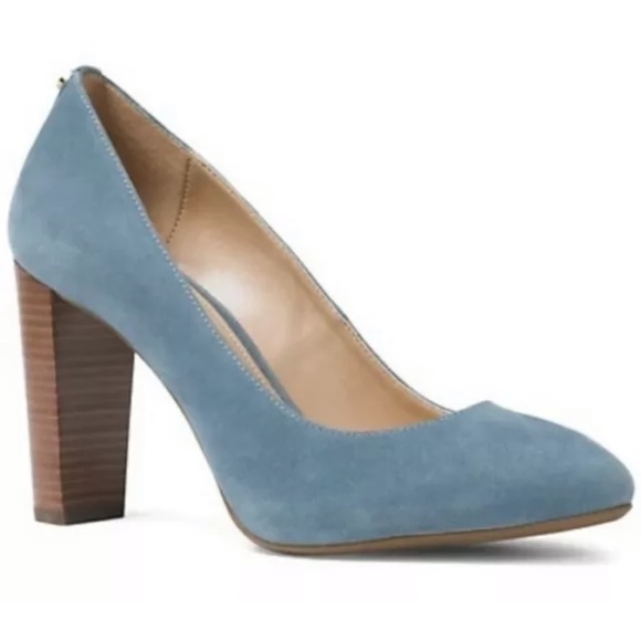 Michael Kors Flex Pump Suede Heel Dark Chambray - Picture 4 of 6